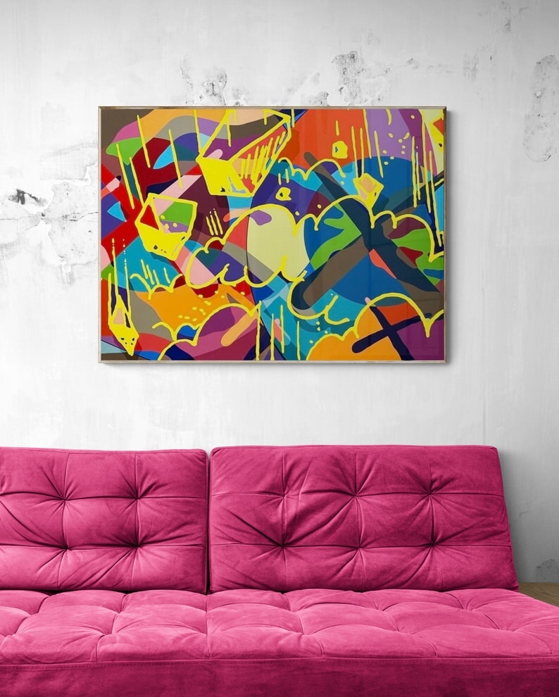 Colorful Graffiti Art - Colorful Graffiti Wall Art