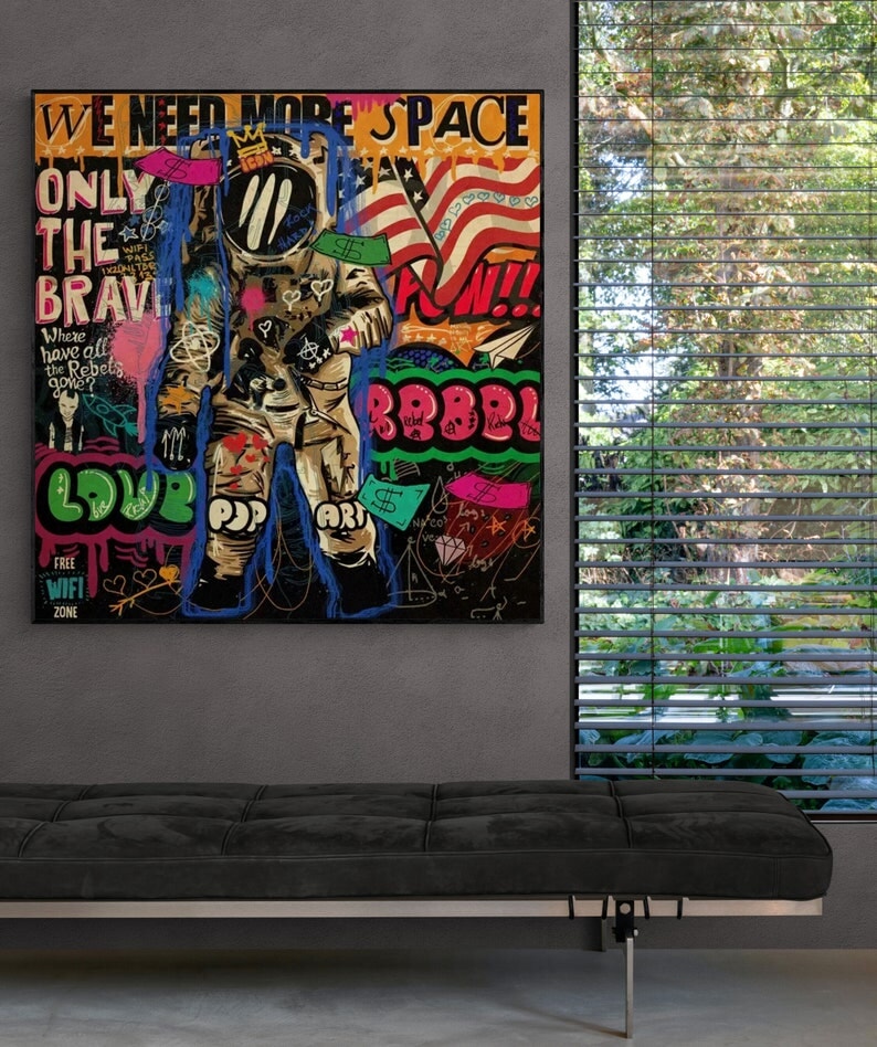 American Astronaut Pop Art Canvas