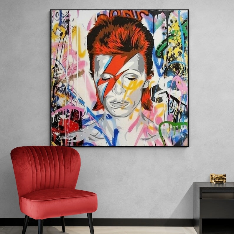 David Bowie. David Bowie | David Abstract Art | Abstract Art | Paints Lab