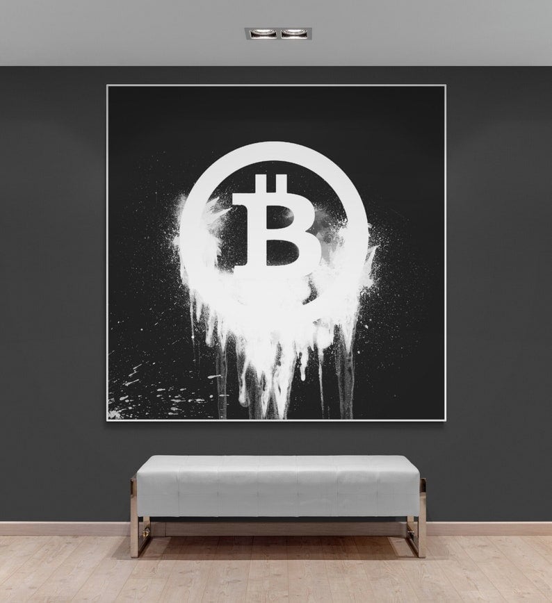 Bitcoin Art - Bitcoin Graffiti Art - Graffiti Art Bitcoin - Paints Lab