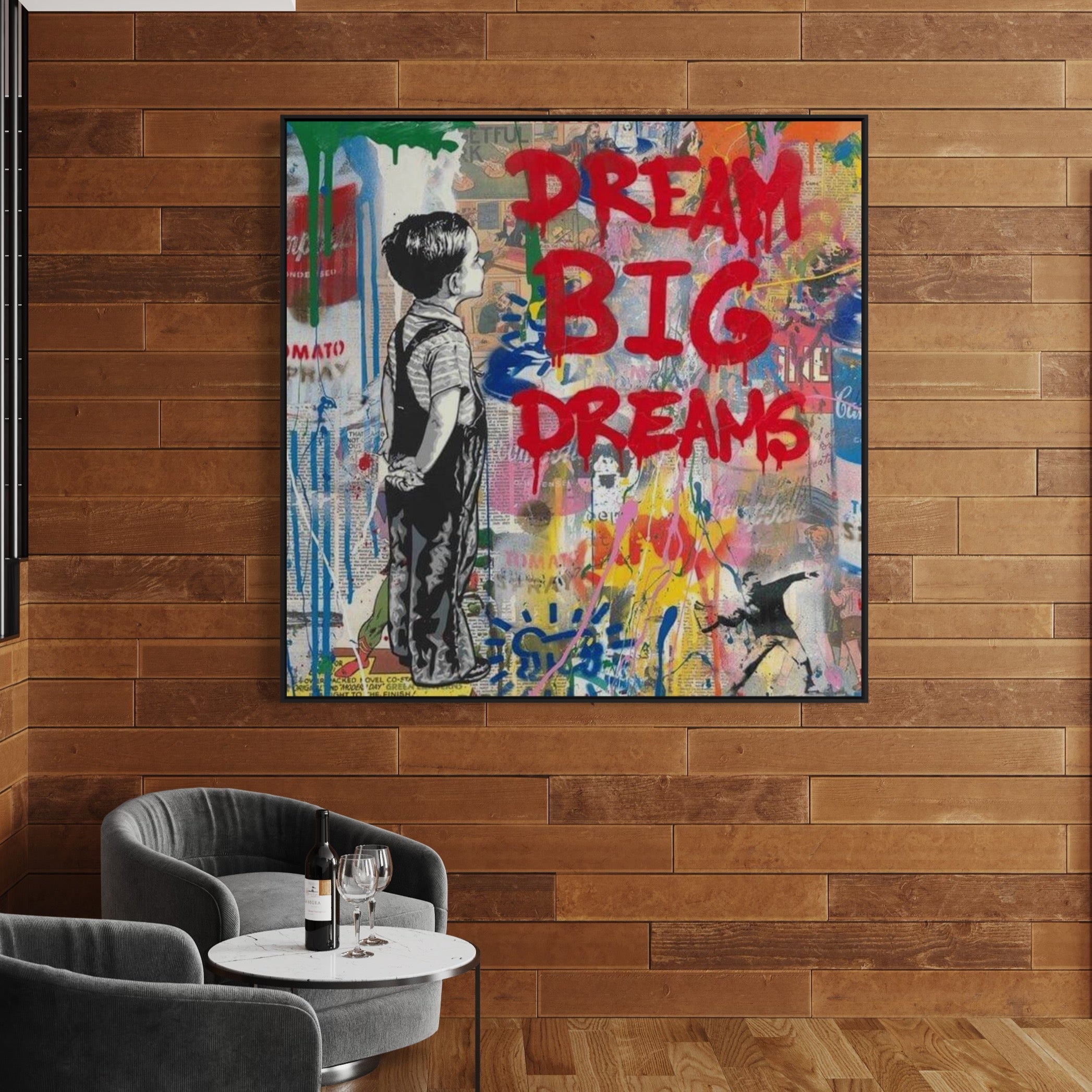 Banksy Dream Big Dreams 100% Hand-Painted Reproduction