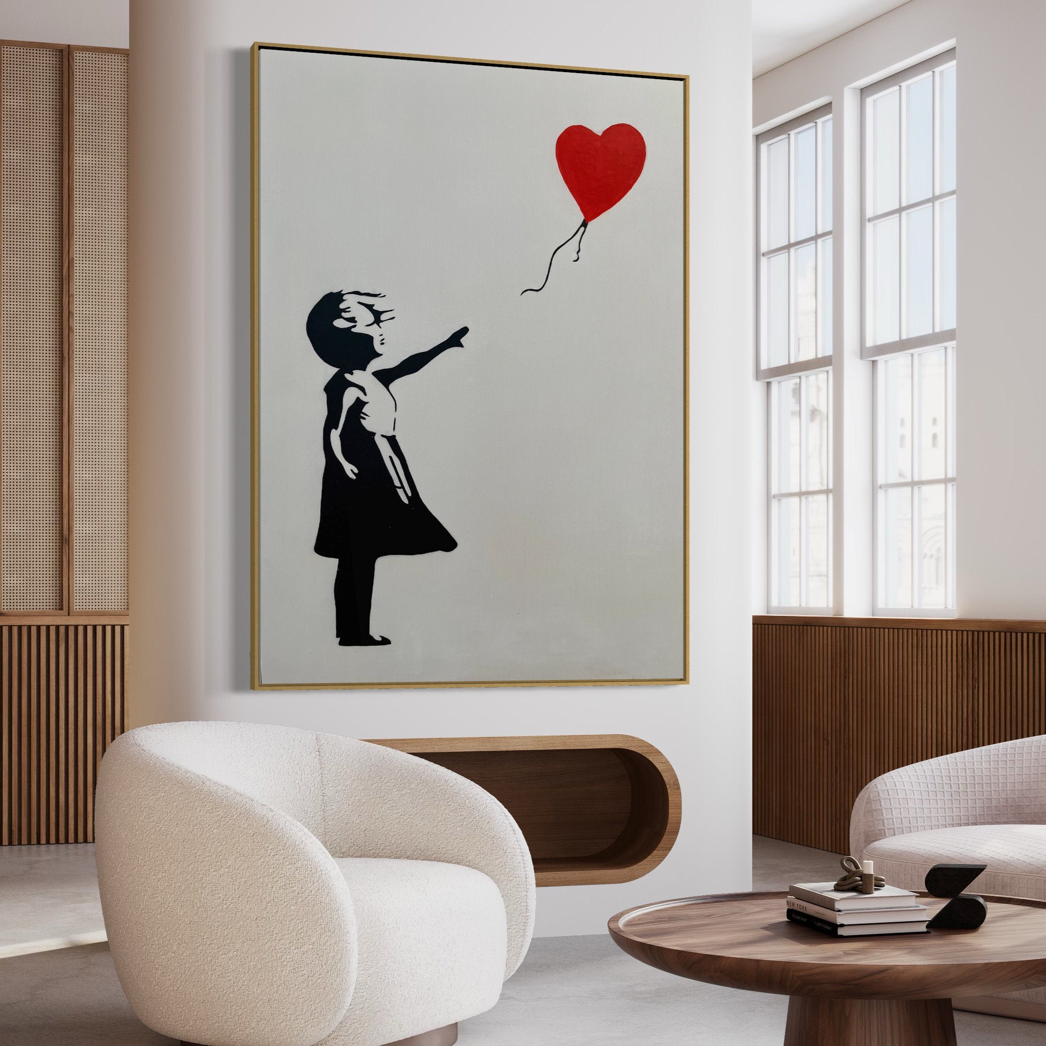 Banksy Balloon Girl - Modern art Painting - Paints Lab