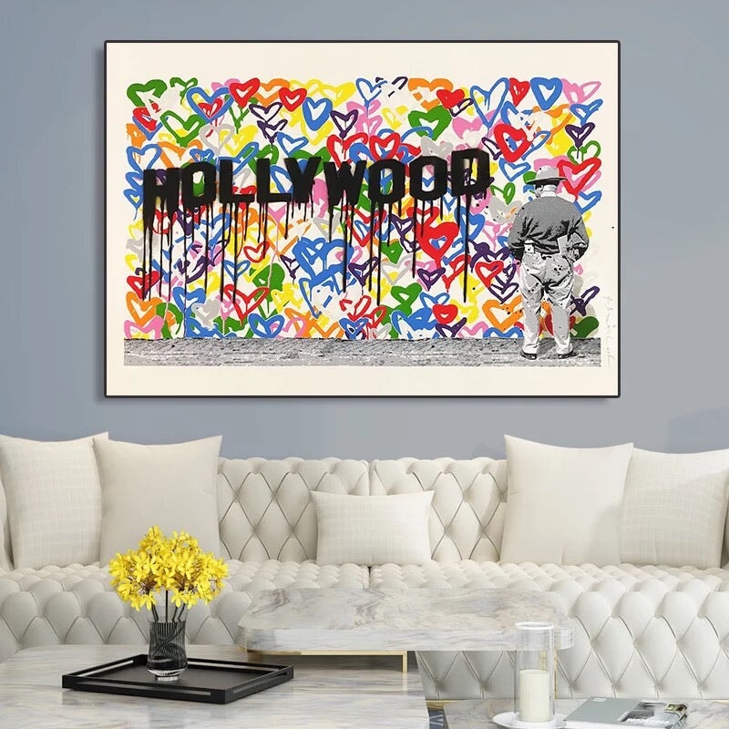 Hollywood Graffiti Wall Art