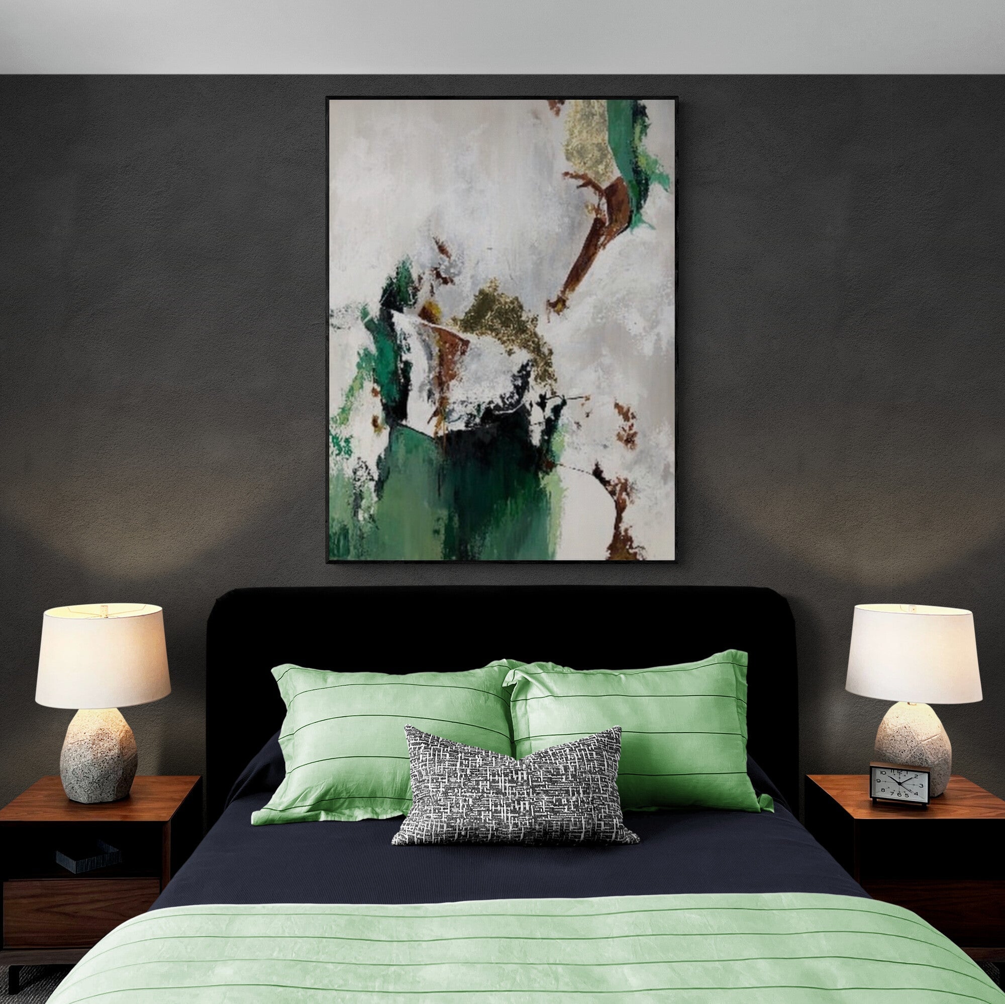 Green Mystery Abstract Wall Art