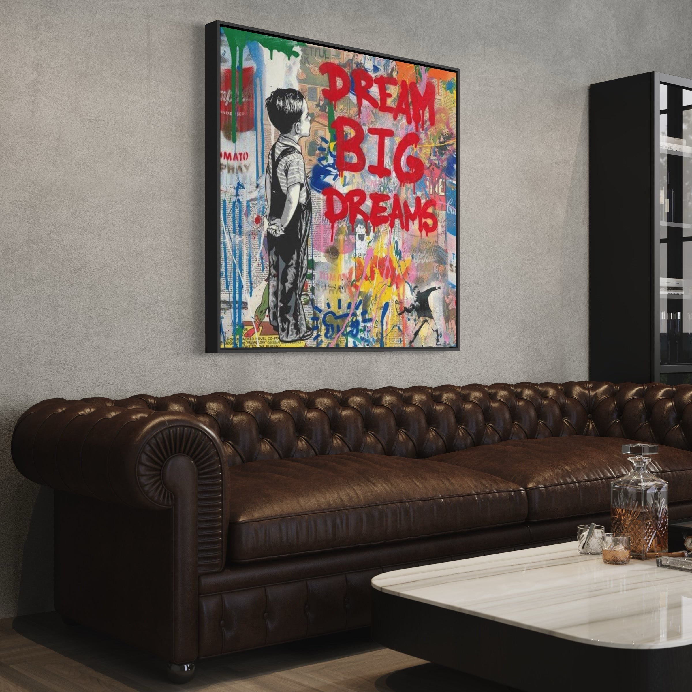 Banksy Dream Big Dreams 100% Hand-Painted Reproduction