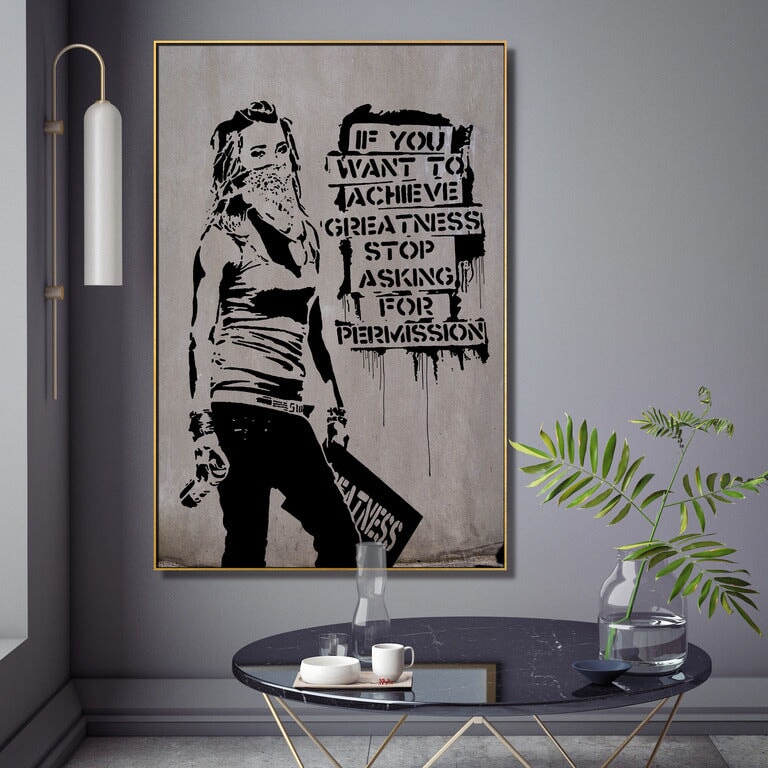 Motivational Graffiti Wall Art