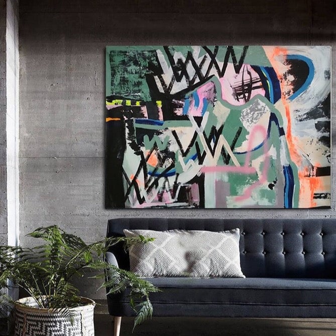 Colorful Abstract Wall Art - Colorful Abstract Art - Paints Lab