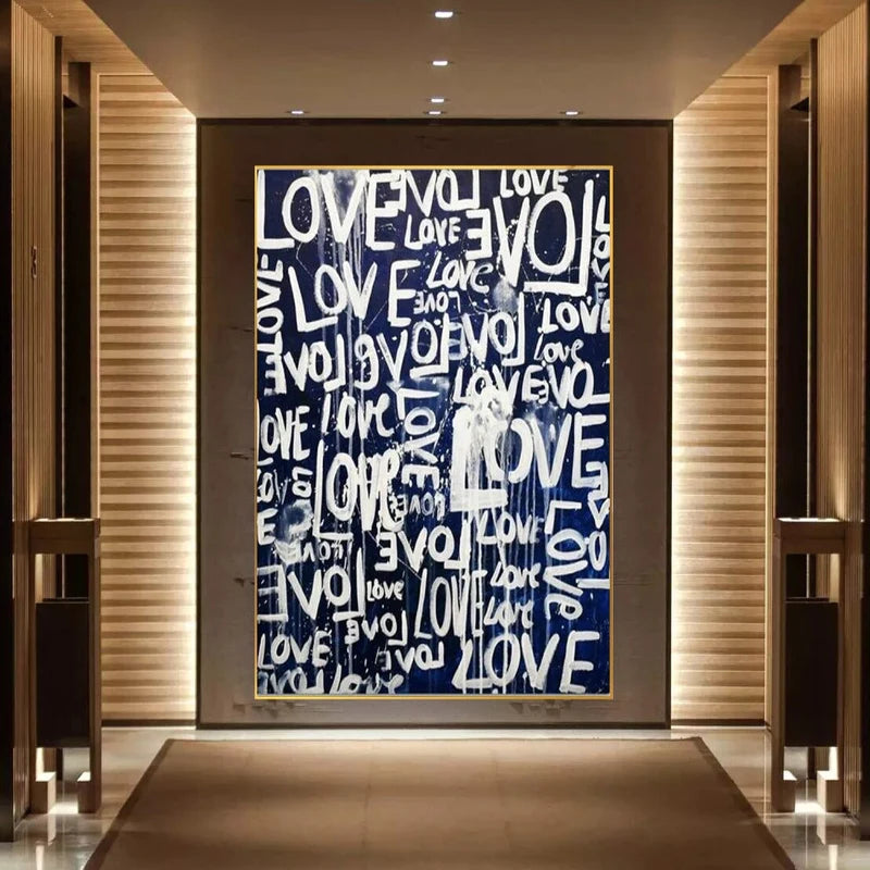 Love in Graffiti: Expressive Art for Your Space