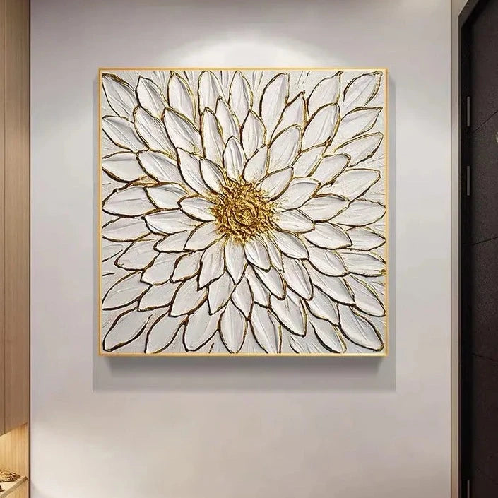 3D Flower Textured Painting