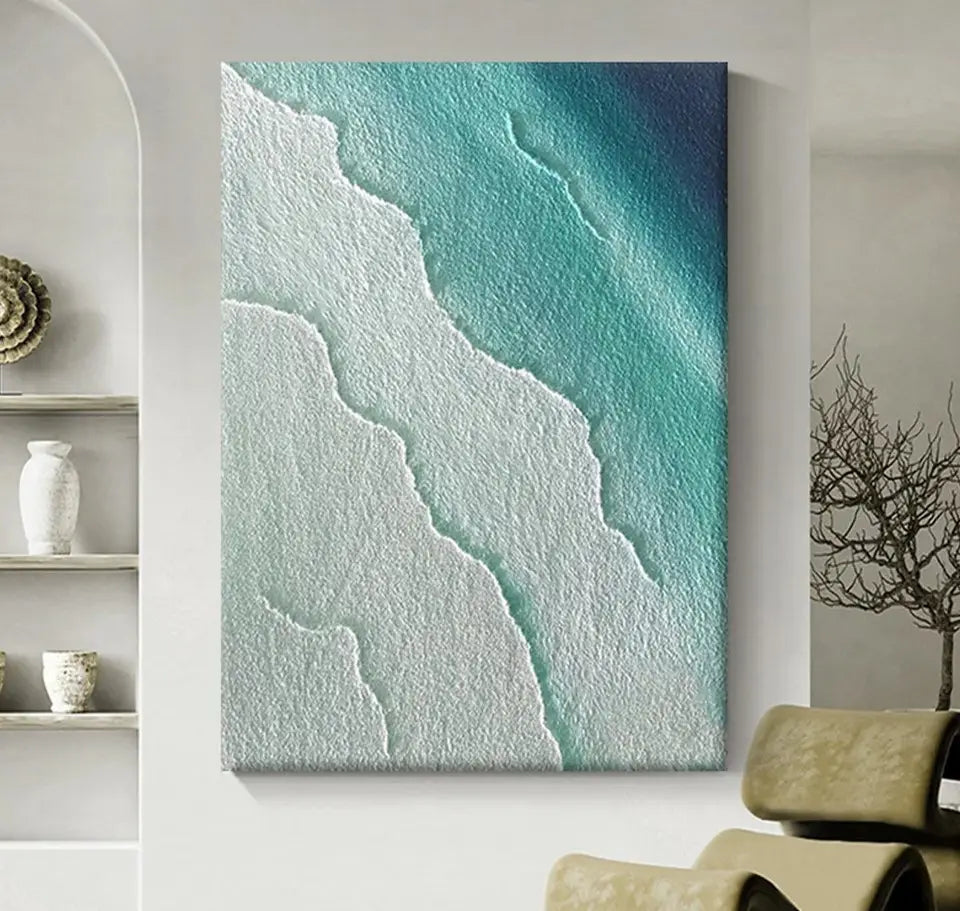 "Indian Ocean" Textured Oil Painting
