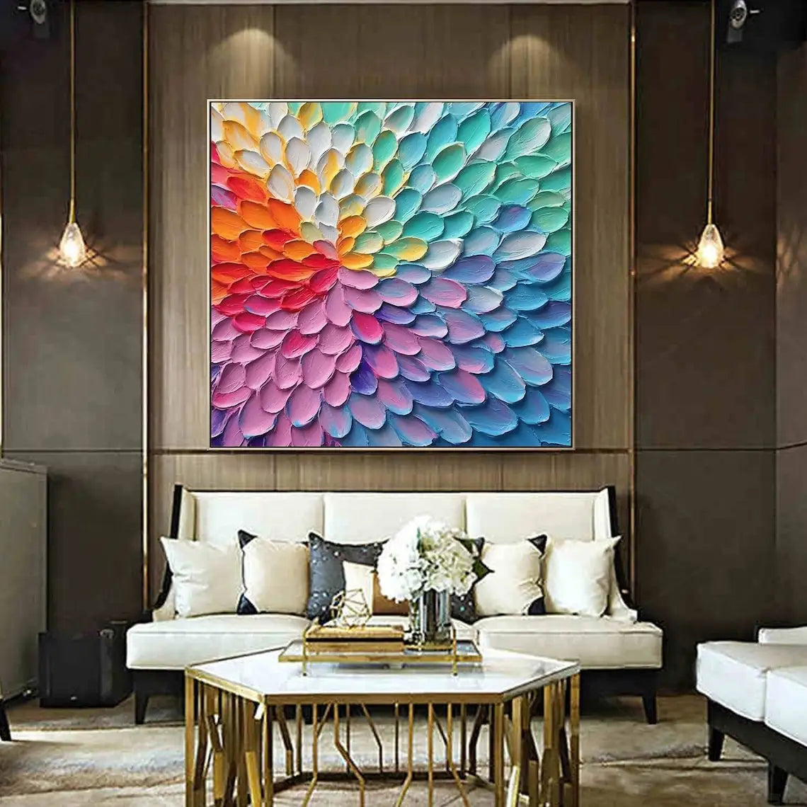 3D Flower Abstract Painting