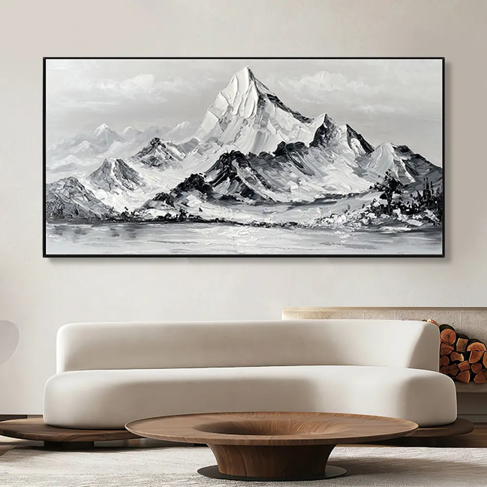 Textured Mountain Abstract Art