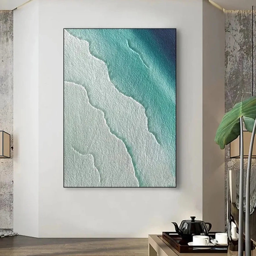 "Indian Ocean" Textured Oil Painting
