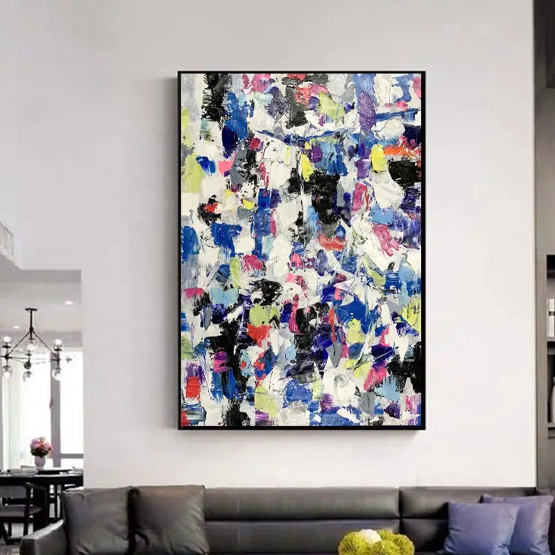 Colorful Abstract Painting - Wall Art - Paints Lab