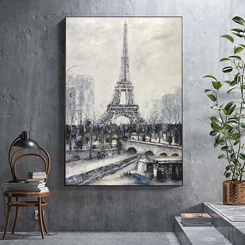 Paris Abstract Painting - Wall Art - Paints Lab
