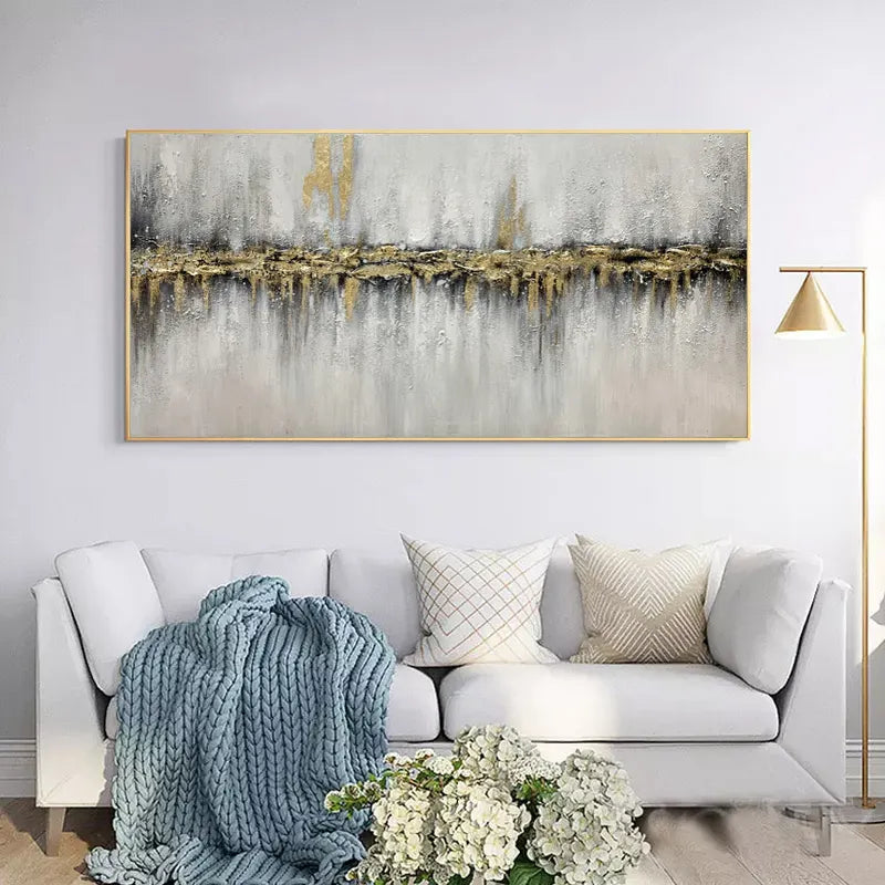 Gold Line Abstract Wall Art