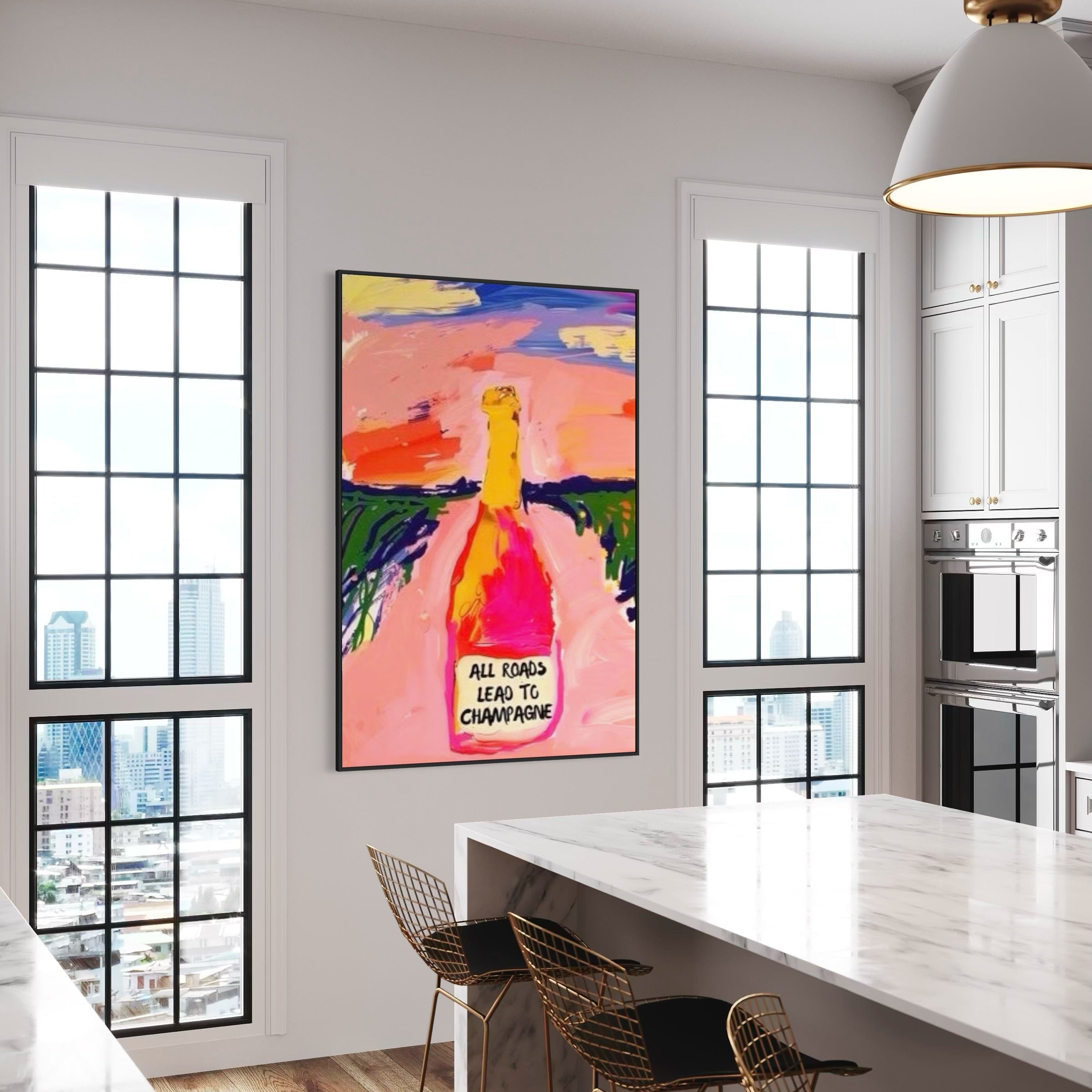 Balloon Girl Wall Art - Girl Graffiti Wall Art - Paints Lab