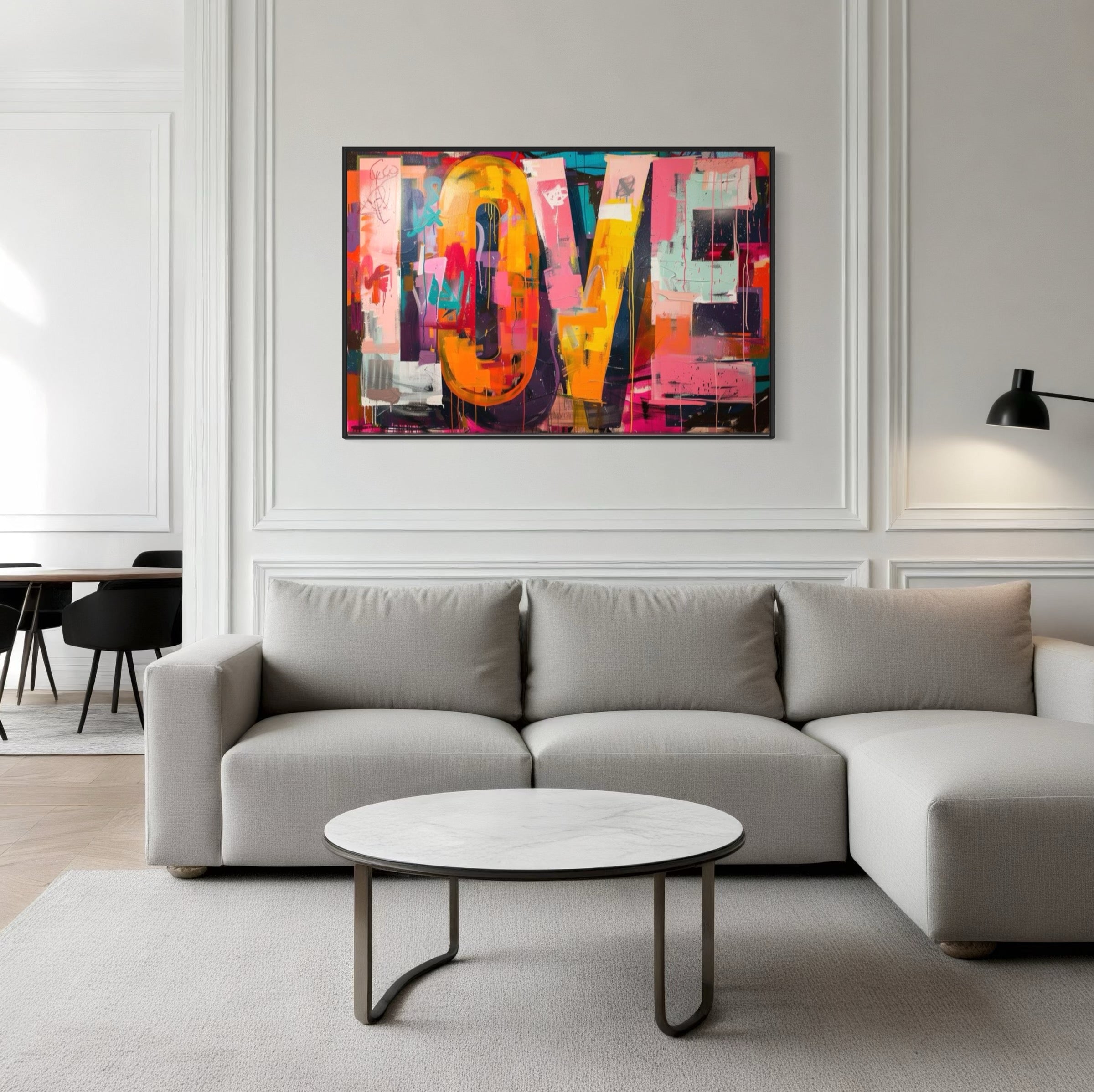 Modern Graffiti Painting "Love"