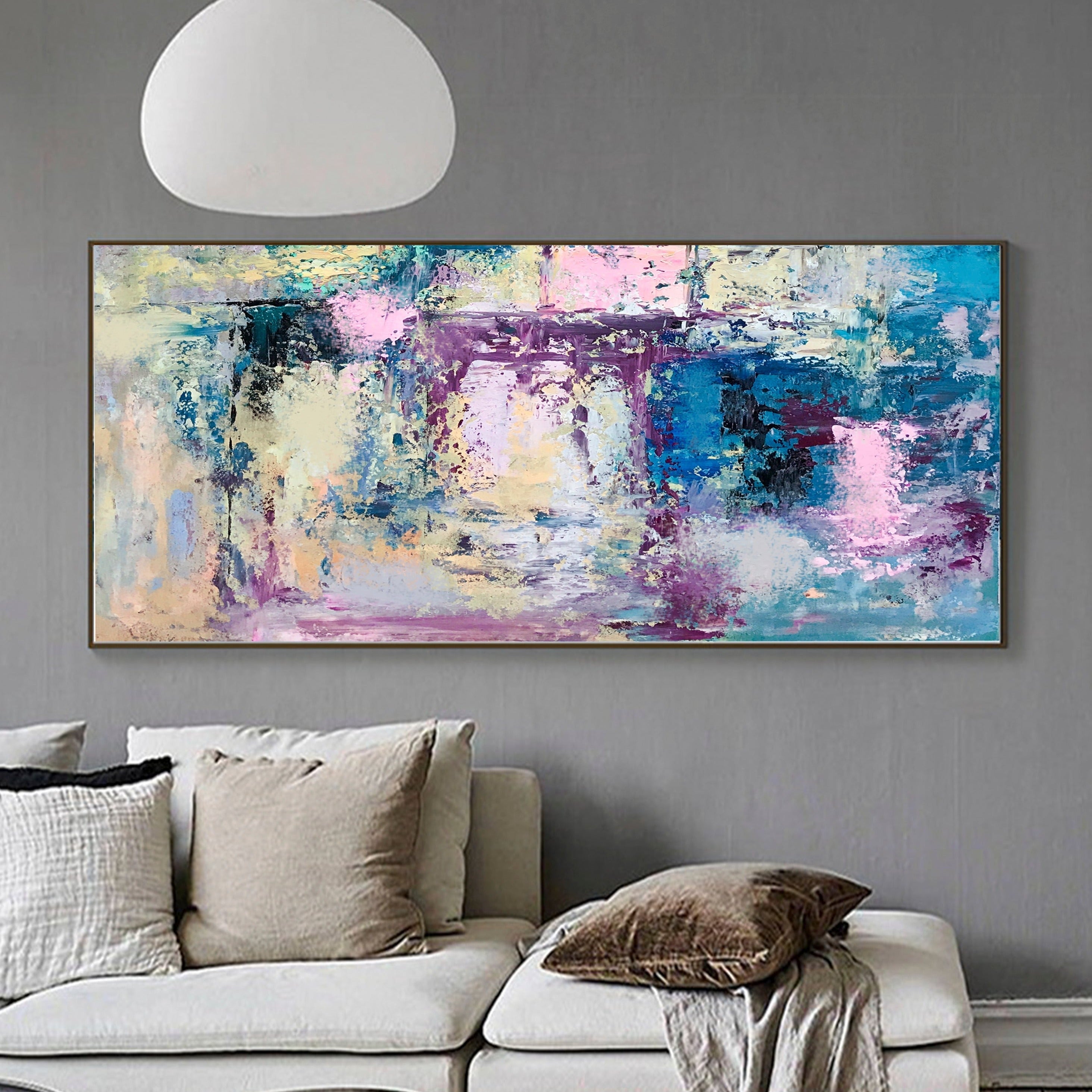 New World Abstract Wall Art - Abstract Canvas Art - Paints Lab