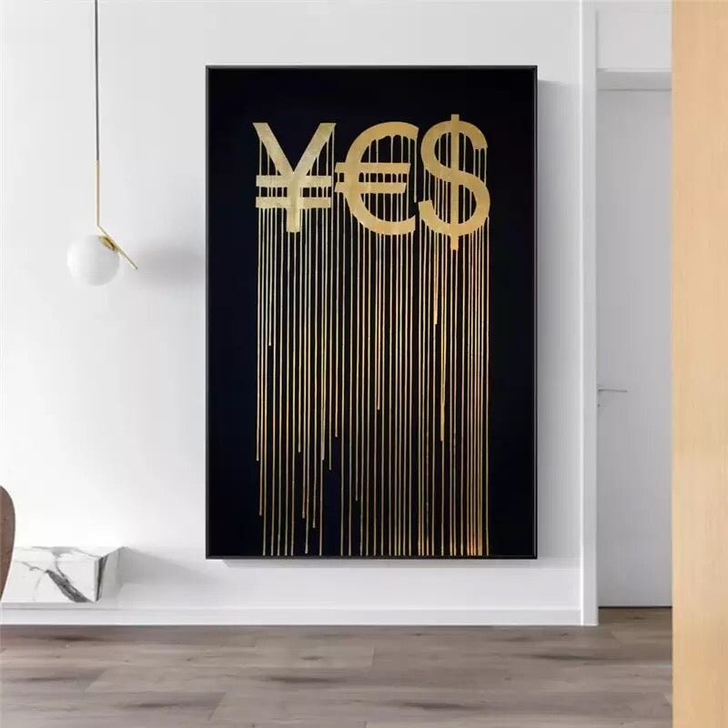 ¥€$ Gold Painting