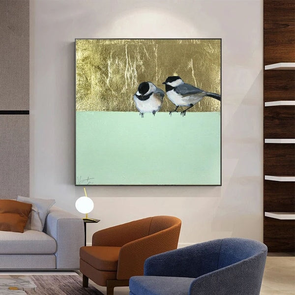 Sparrows Abstract Wall Art