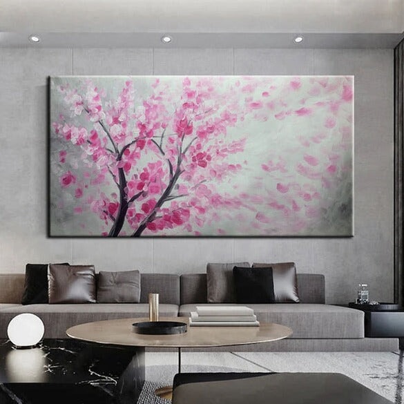 Pink Tree Abstract Art