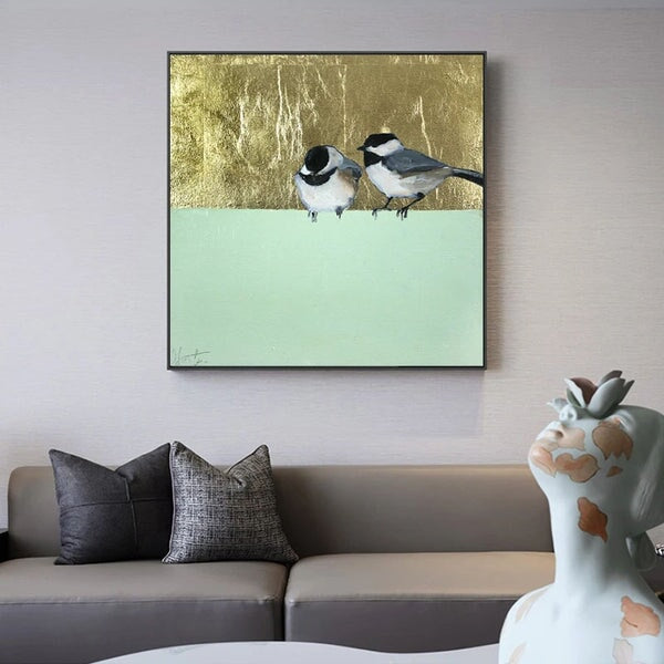 Sparrows Abstract Wall Art