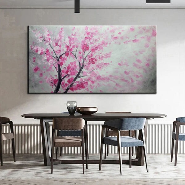 Pink Tree Abstract Art