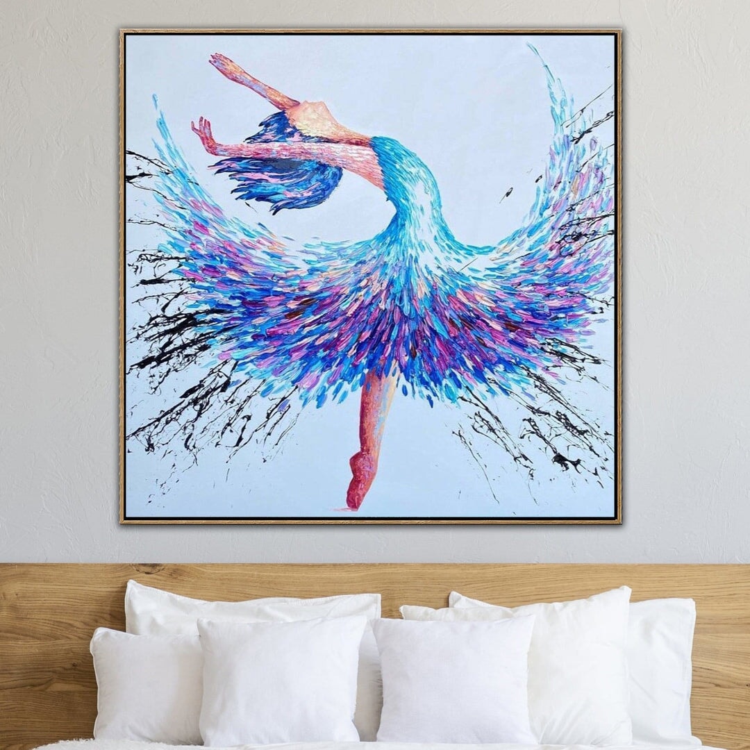 Thick Structure Abstract Painting "Ballerina"