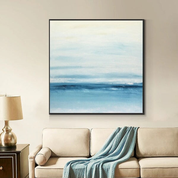 Clean Sea Abstract Art - Clean Sea Abstract Wall Art - Paints Lab
