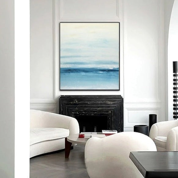 Clean Sea Abstract Art - Clean Sea Abstract Wall Art - Paints Lab