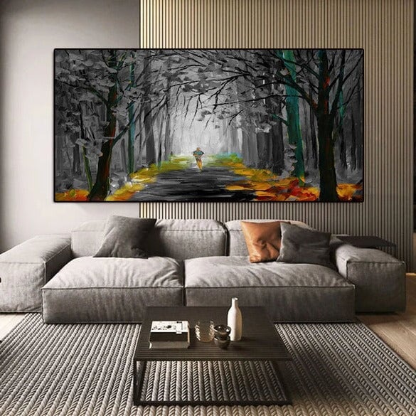 Forest Path Abstract Wall Art
