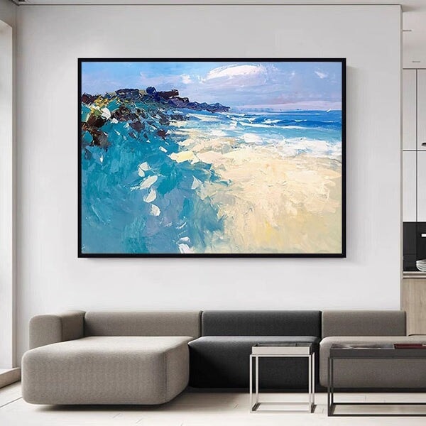 Coast Abstract Wall Art - Coast Abstract Wall Art Painting