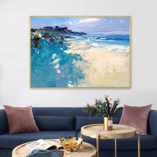 Coast Abstract Wall Art - Coast Abstract Wall Art Painting
