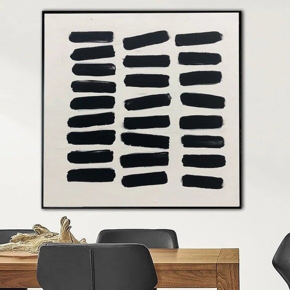 Black Sleepers Abstract Art - Black Abstract Art - Paints Lab