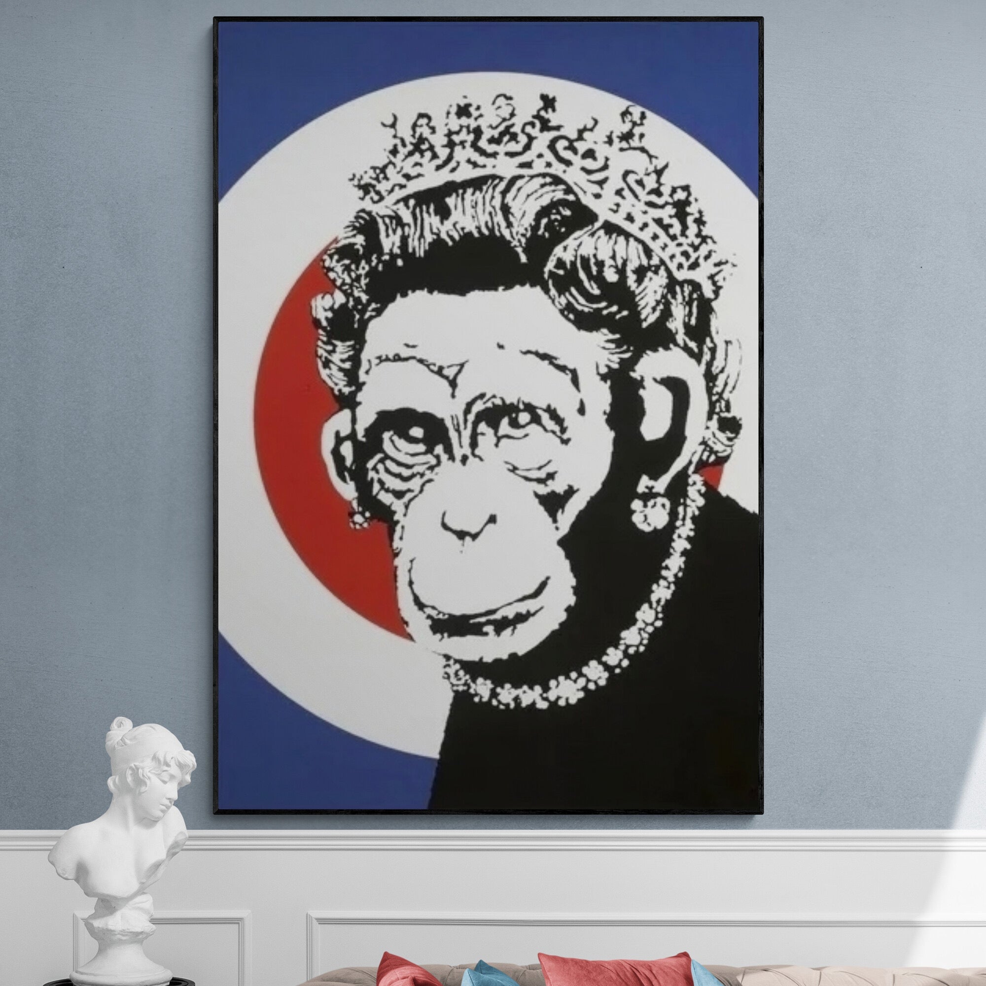 Monkey Queen Graffiti Art - Monkey Queen Painting - Paints Lab