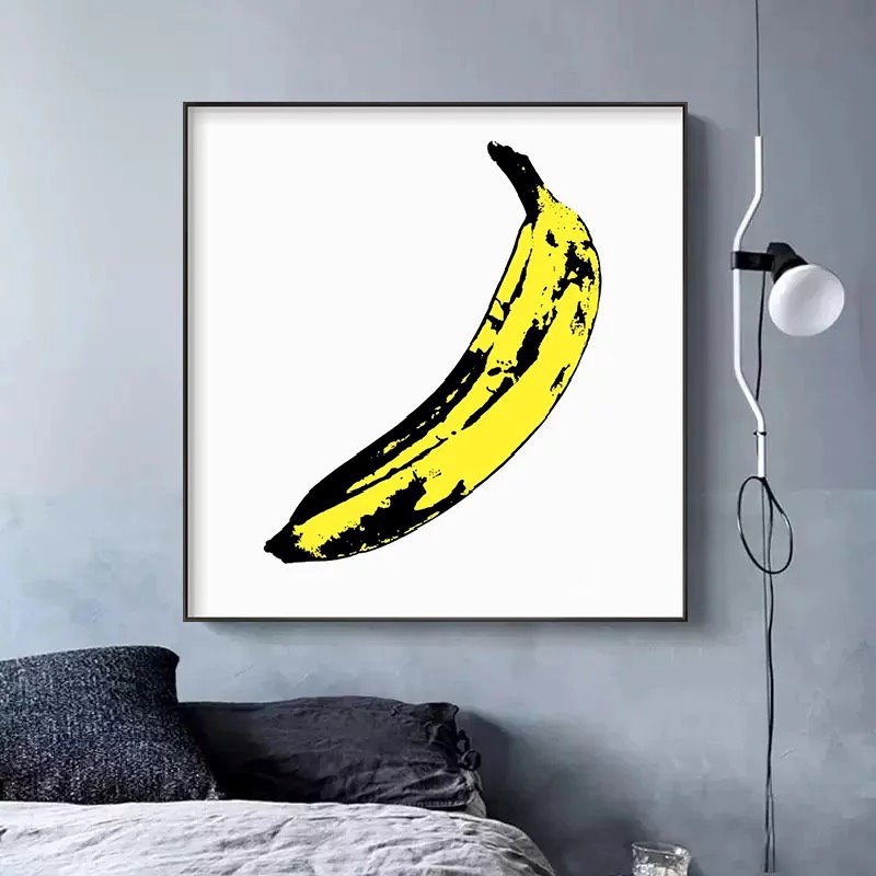 Banana Abstract Wall Art - Abstract Wall Art - Paints Lab