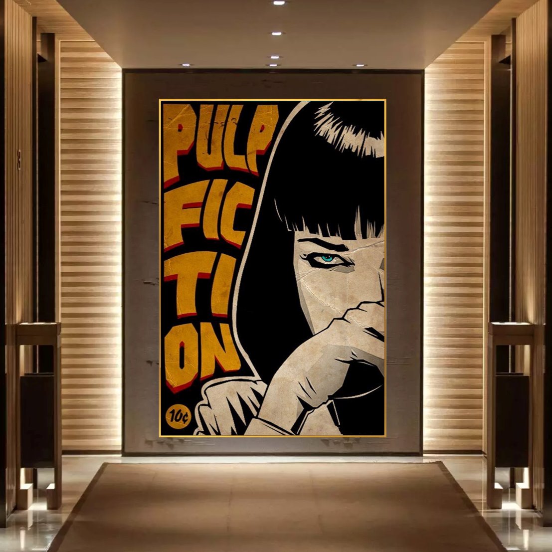 Pulp Fiction Canvas Wall Art - Pulp Fiction Wall Art - Paints Lab