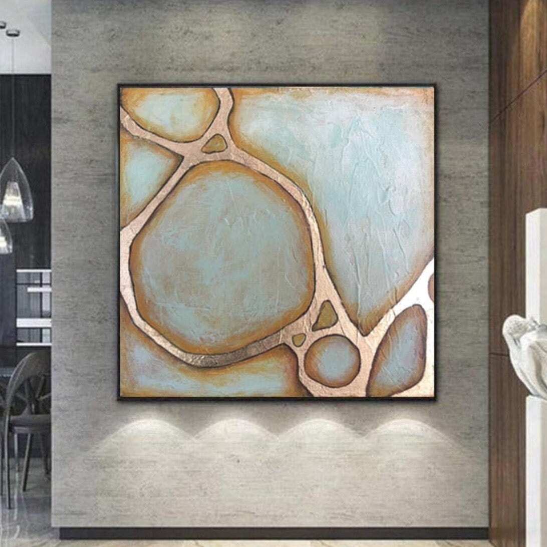 Copper River Abstract Wall Art - River Abstract Wall Art Painting