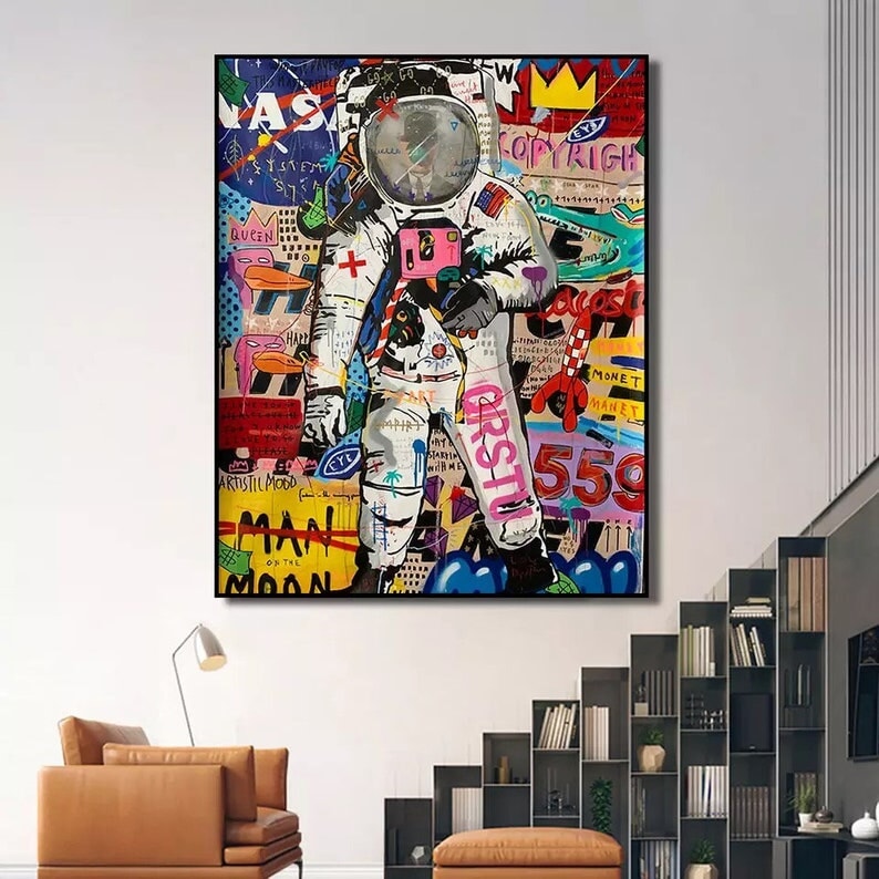 Man On The Moon Canvas Painting