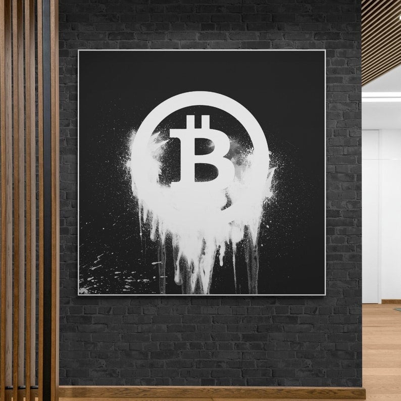 Bitcoin Art - Bitcoin Graffiti Art - Graffiti Art Bitcoin - Paints Lab