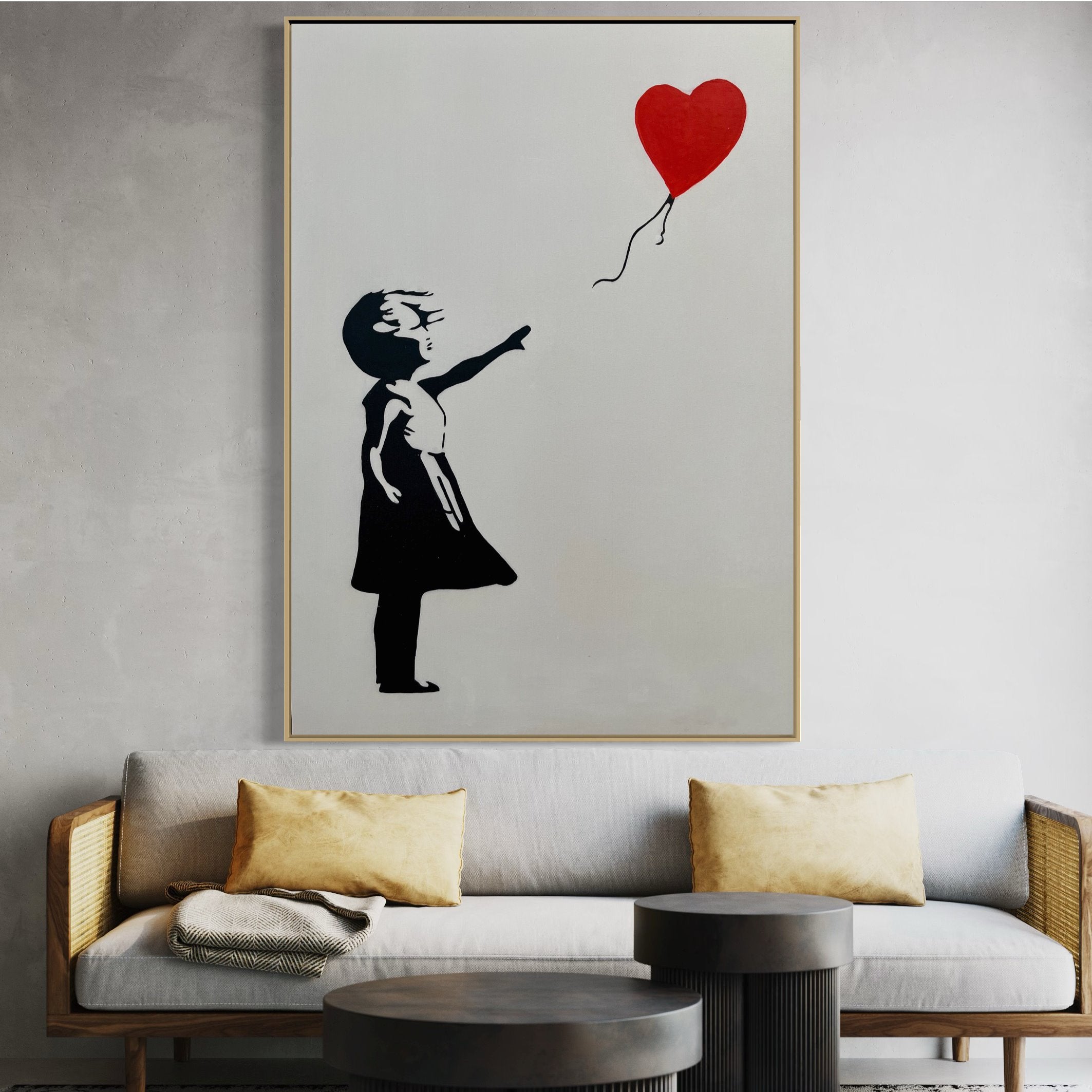 Banksy Balloon Girl - Modern art Painting - Paints Lab