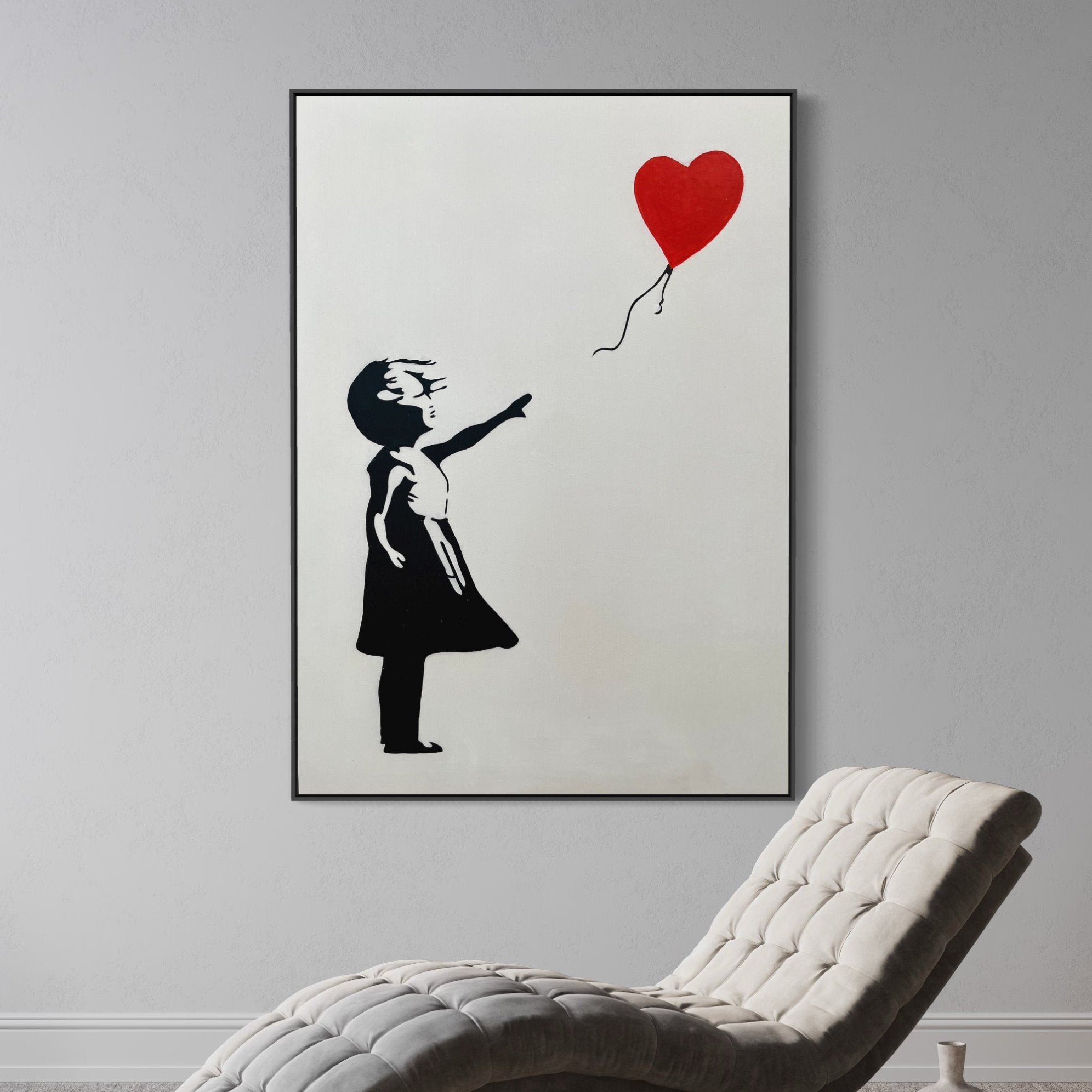 Banksy Balloon Girl Canvas Wall Art 100% Hand Painted Reproduction